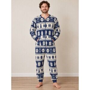 Doctor Who Christmas Fleece One Piece Pajamas Dalek TARDIS Unisex Adult One Size
